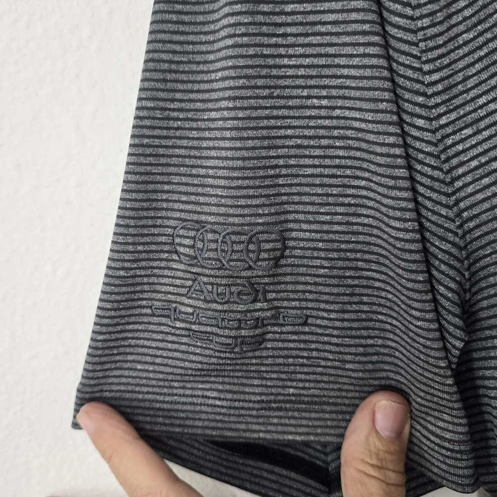 Nike Golf Tiger Woods Collection Dri-Fit Control Stripe Polo Men's Large Audi - Picture 4 of 6